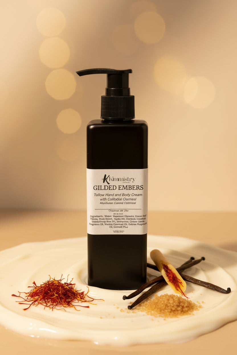 Gilded Embers Tallow Hand & Body Cream – 8 oz