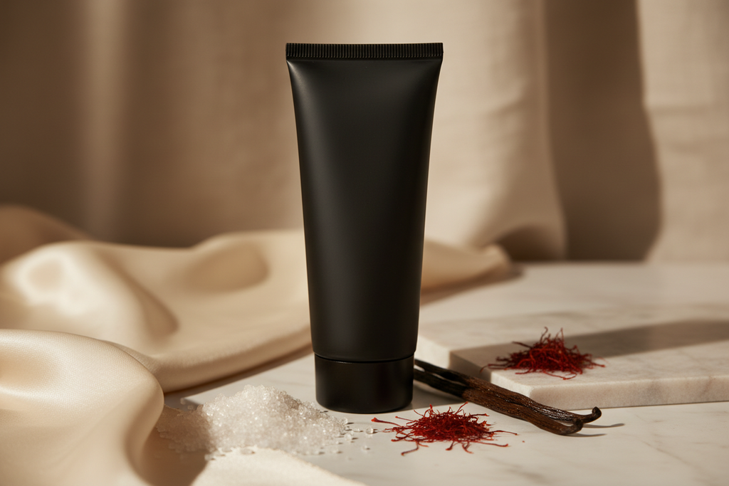 Hand & Body Cream With Colloidal Oatmeal-The Manhattan Estates Collection- Gilded Embers  in a squeeze tube