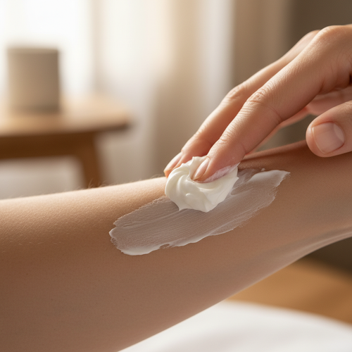 Amber Infusion Body Butter - Application Shot