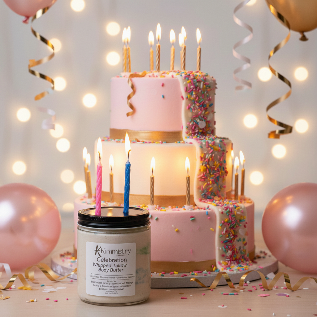 Celebration Body Butter - Birthday Cake Background