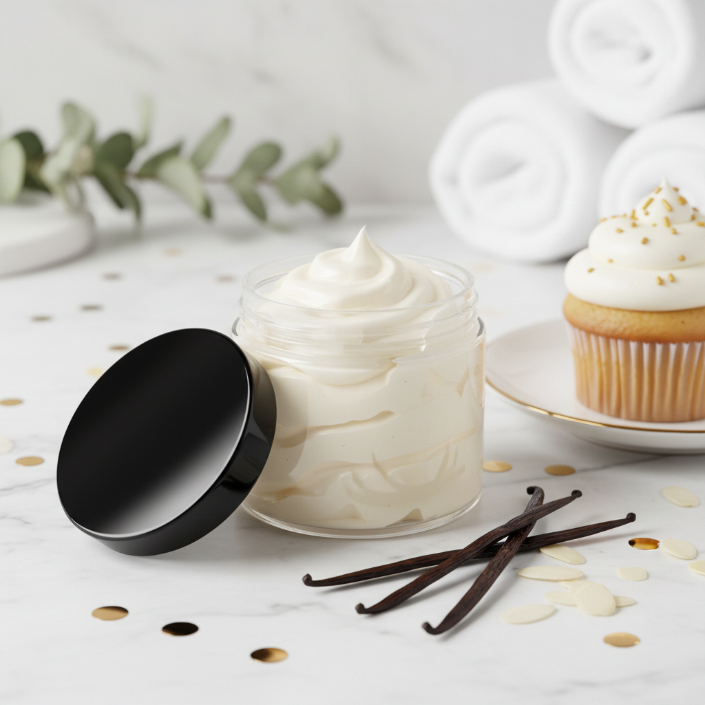 Celebration Body Butter - Texture & Lifestyle Shot