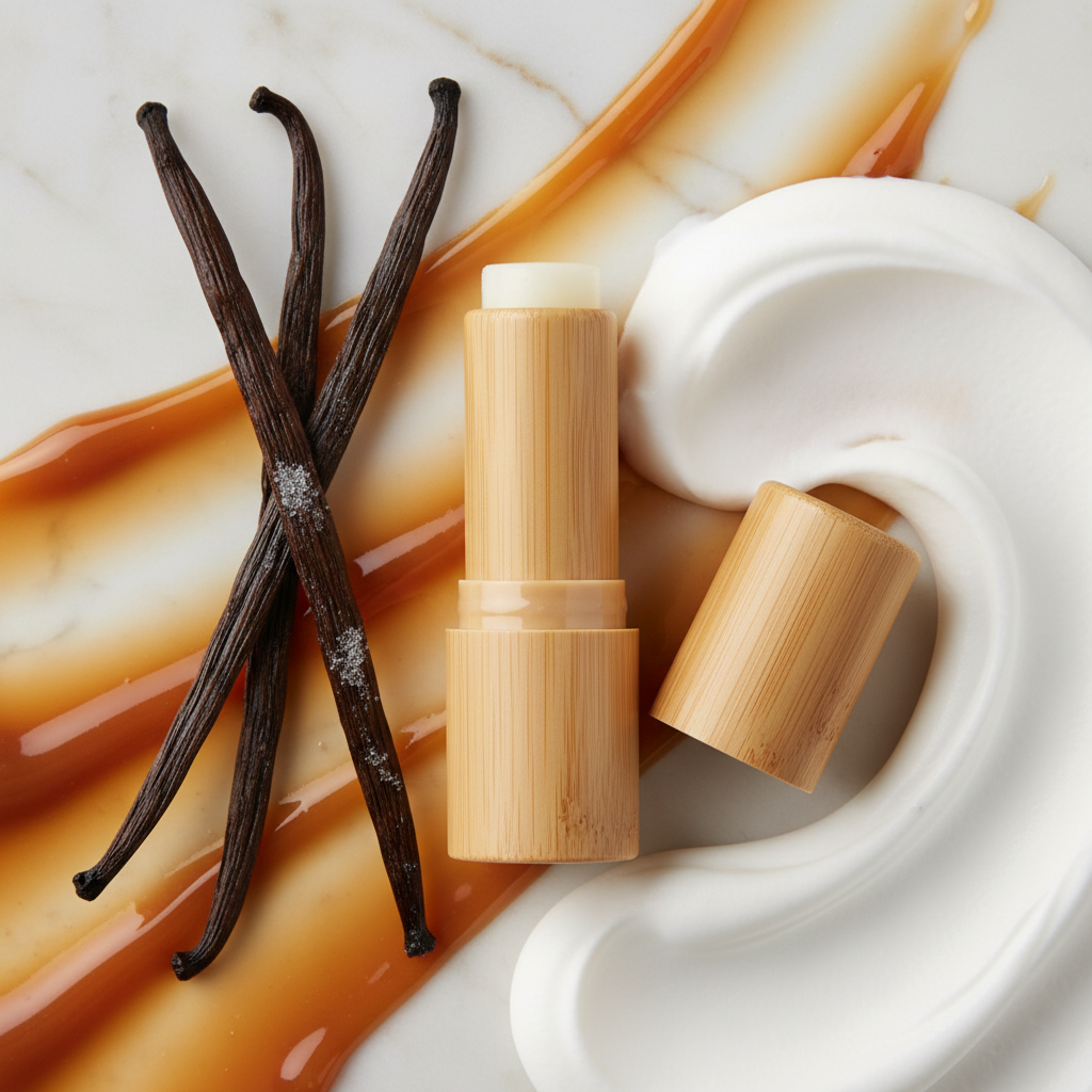 Creamy Vanilla Luxe Lip Melt – Flat Lay