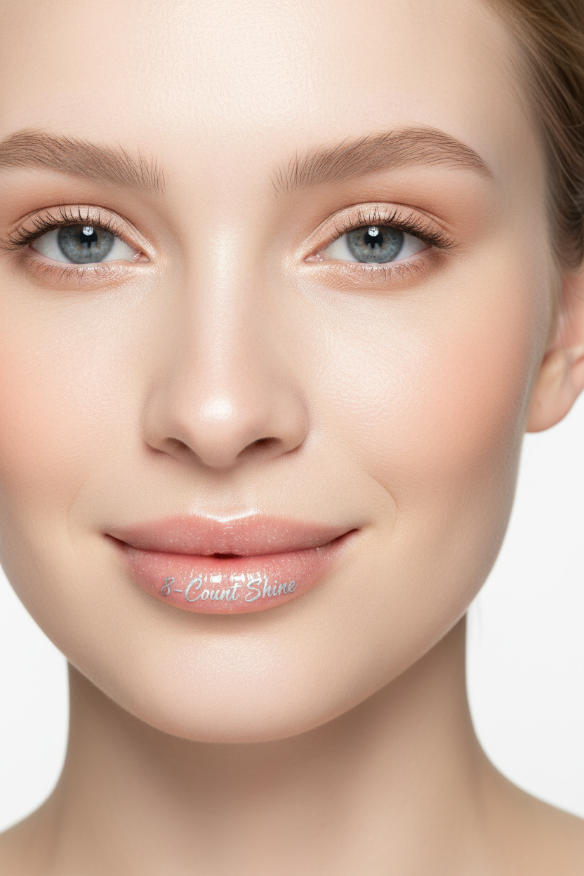 8-Count Shine on pale white skin tone