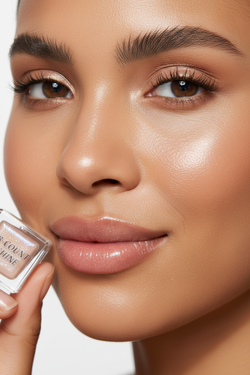 8-Count Shine on tanned skin tone