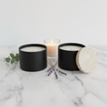 Kimmistry 8 oz Soy Candle — Black Tin