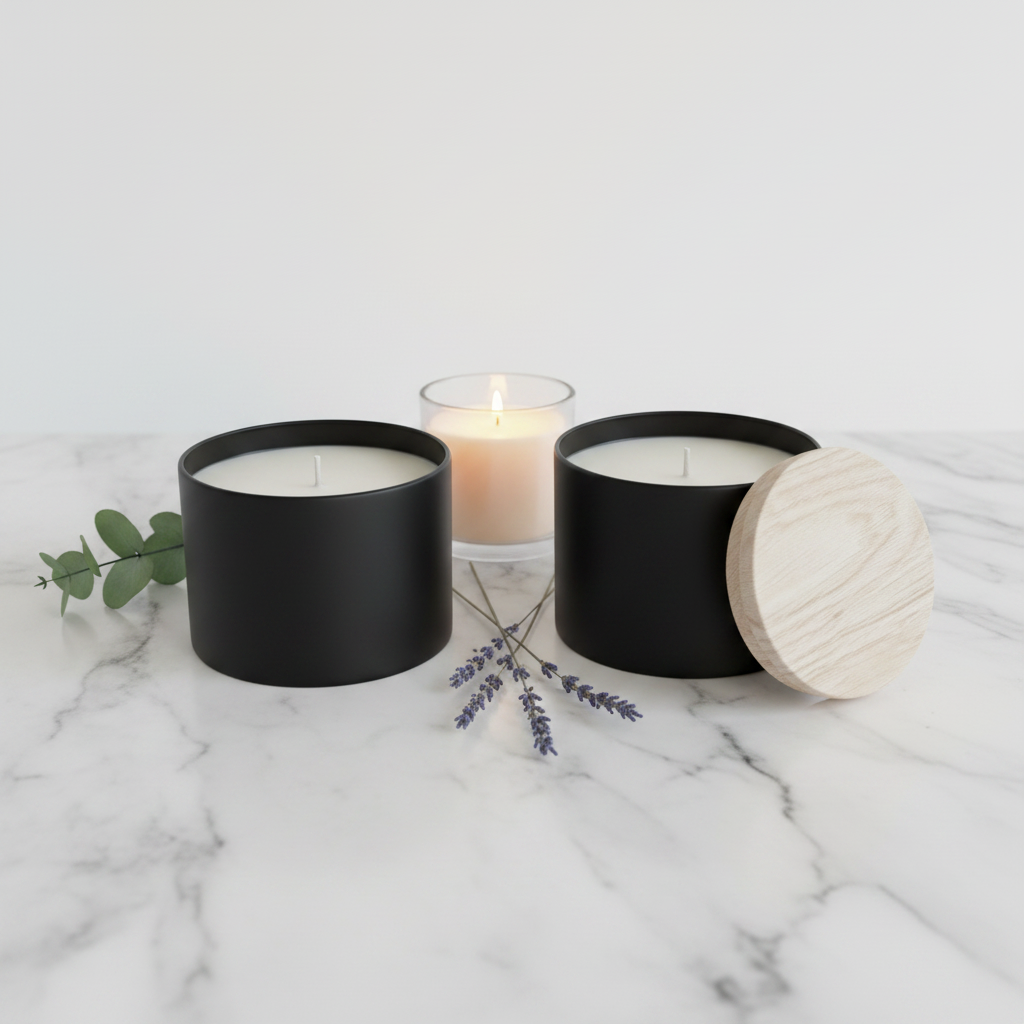 Kimmistry 8 oz Soy Candle — Black Tin